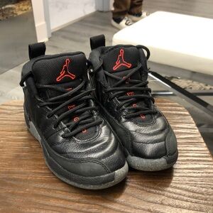 Kids Black and Red Jordan Shoes